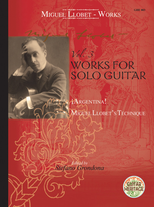 Book cover for Works for Solo Guitar Vol. 3