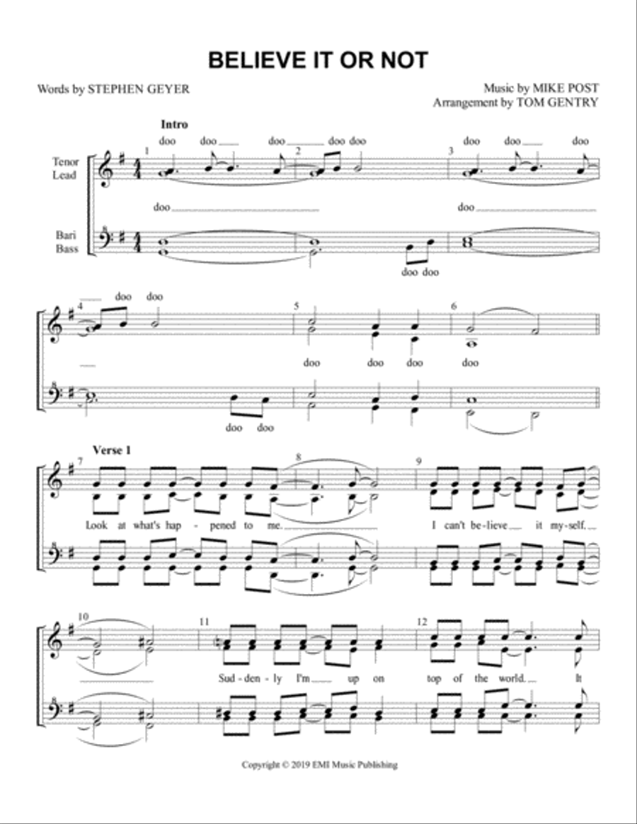 Believe It Or Not Believe It Or Not SSAA scores gallery preview page 1