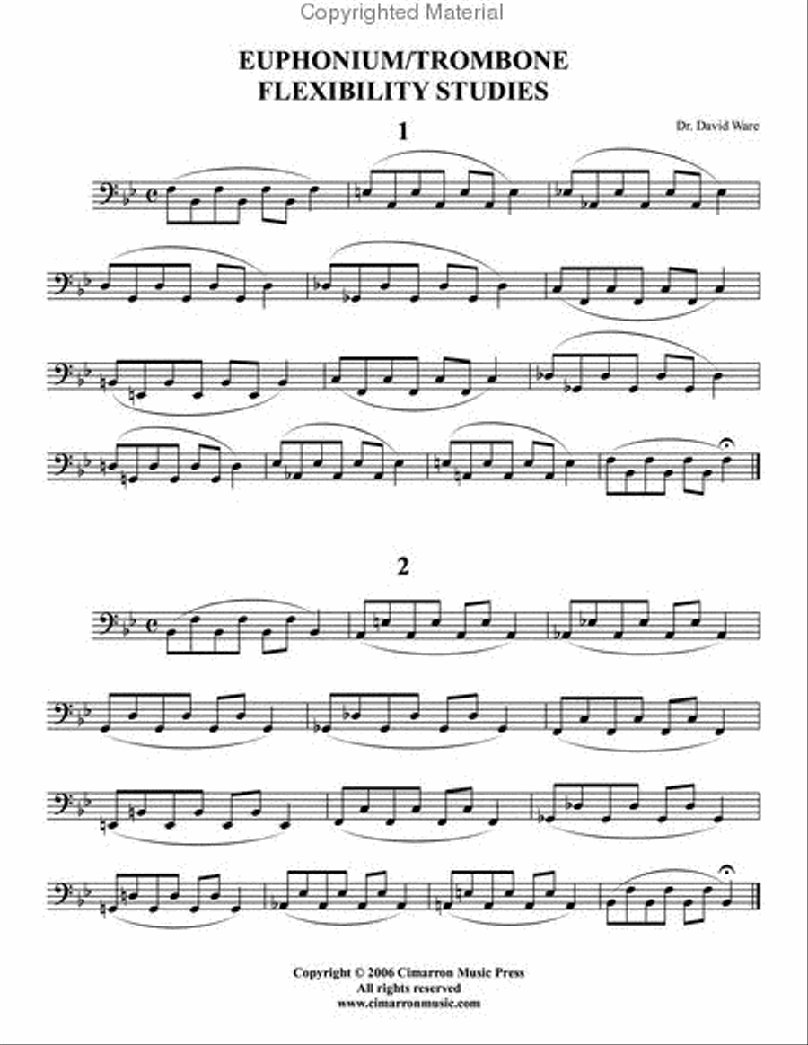 Flexibility Studies for Euphonium or Trombone Euphonium scores gallery preview page 2