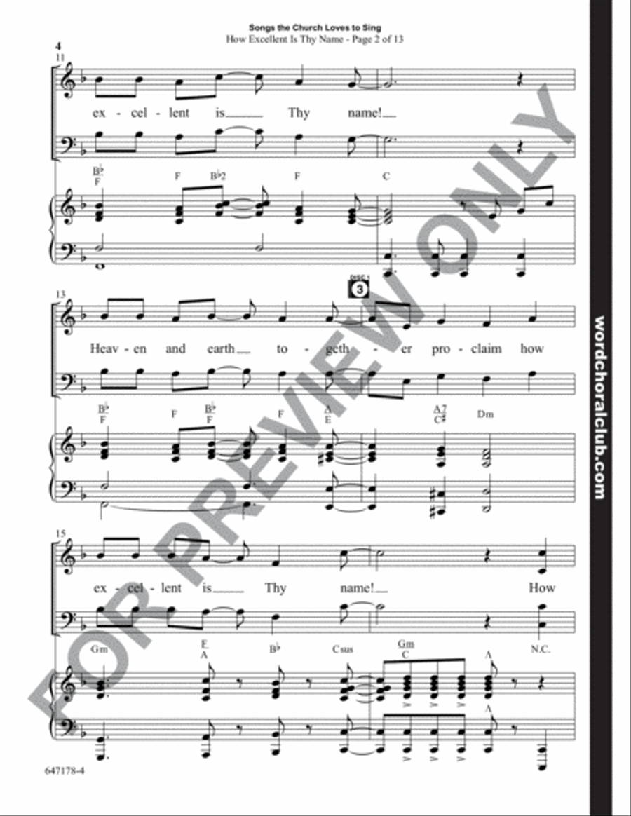 Songs the Church Loves to Sing - Choral Book 4-Part scores gallery preview page 5
