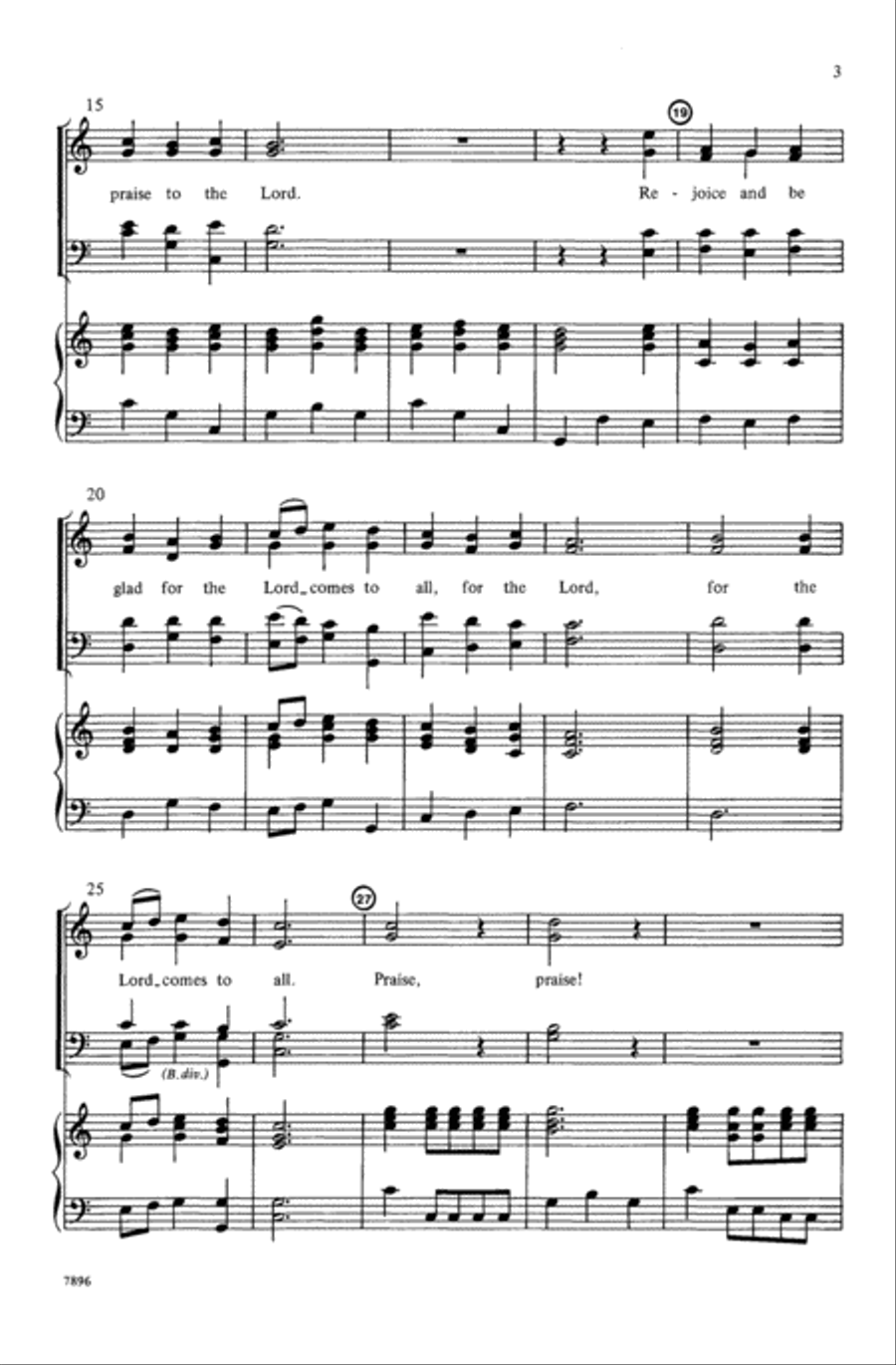 Praise! Praise! 4-Part scores gallery preview page 3