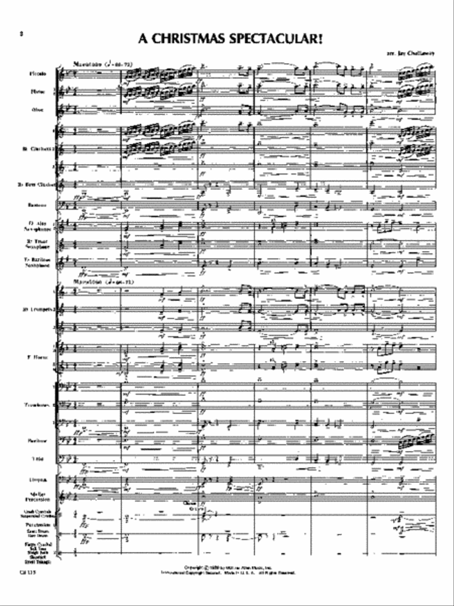 A Christmas Spectacular! A Christmas Spectacular! Concert Band scores gallery preview page 2
