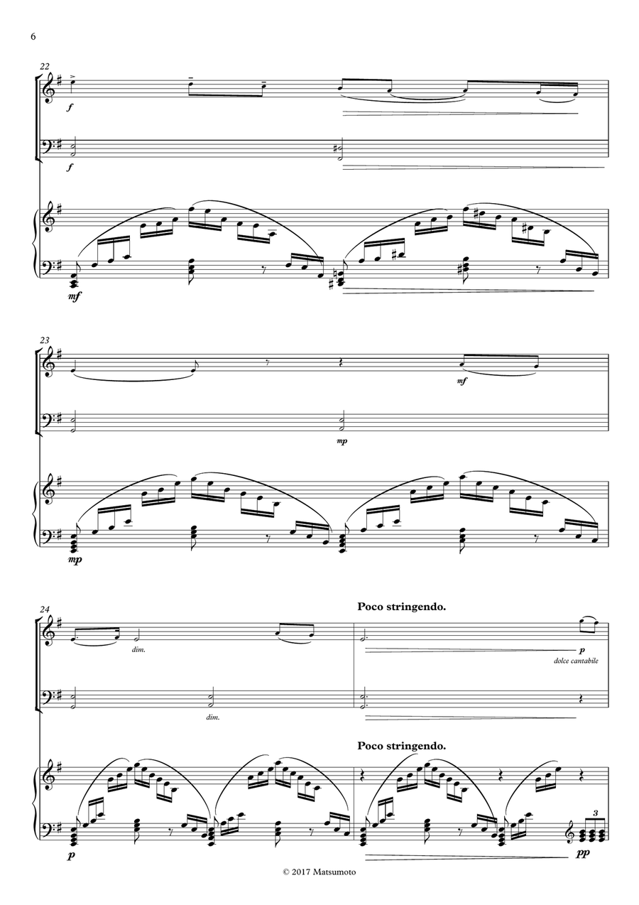 The Nutcracker - Pas De Deux for violin, cello and piano Piano Trio scores gallery preview page 6