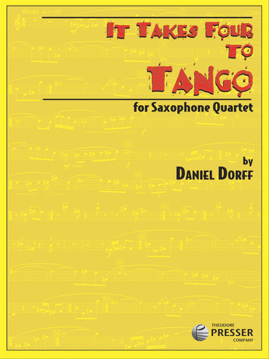 It Takes Four To Tango Saxophone Quartet scores gallery preview page 1
