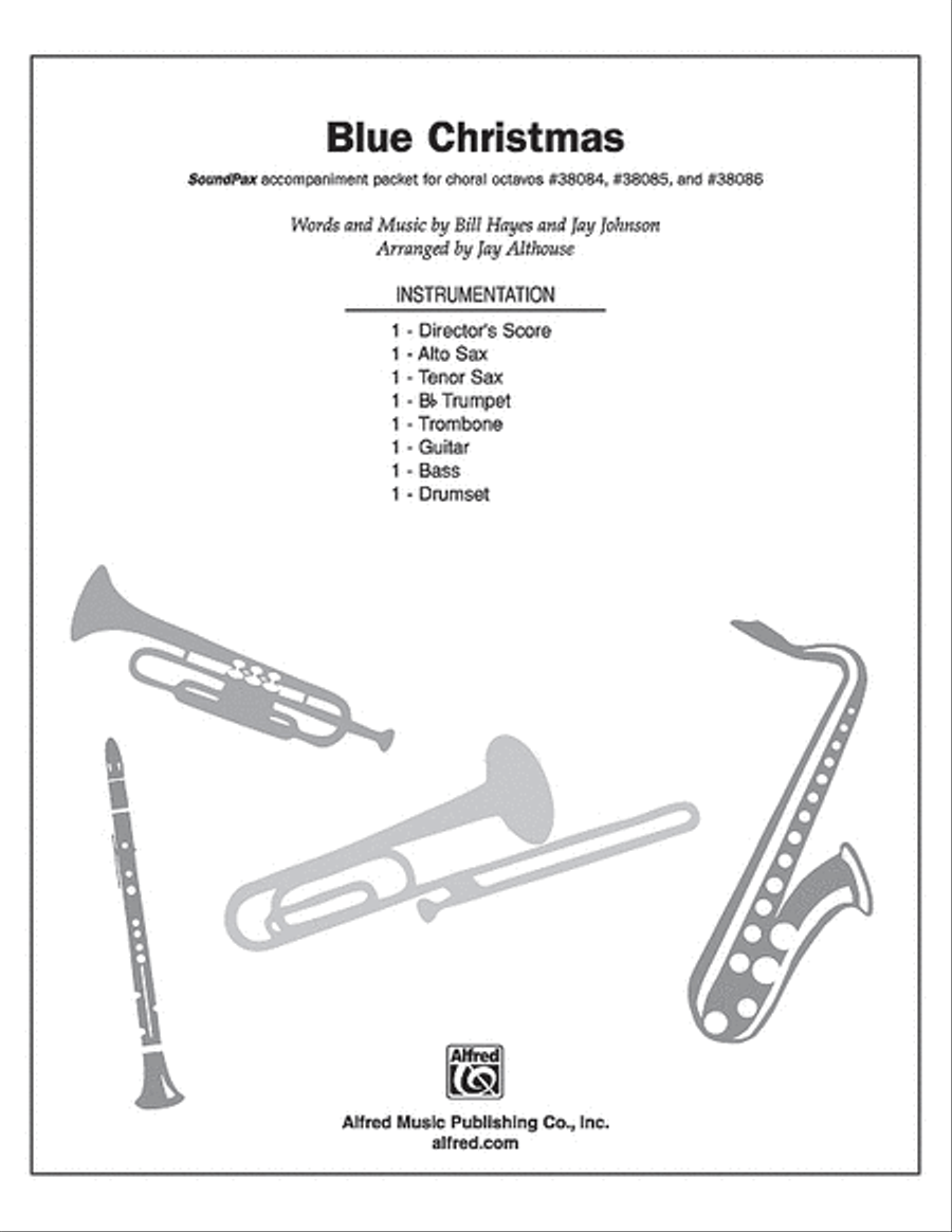 Blue Christmas Blue Christmas Choir scores gallery preview page 1