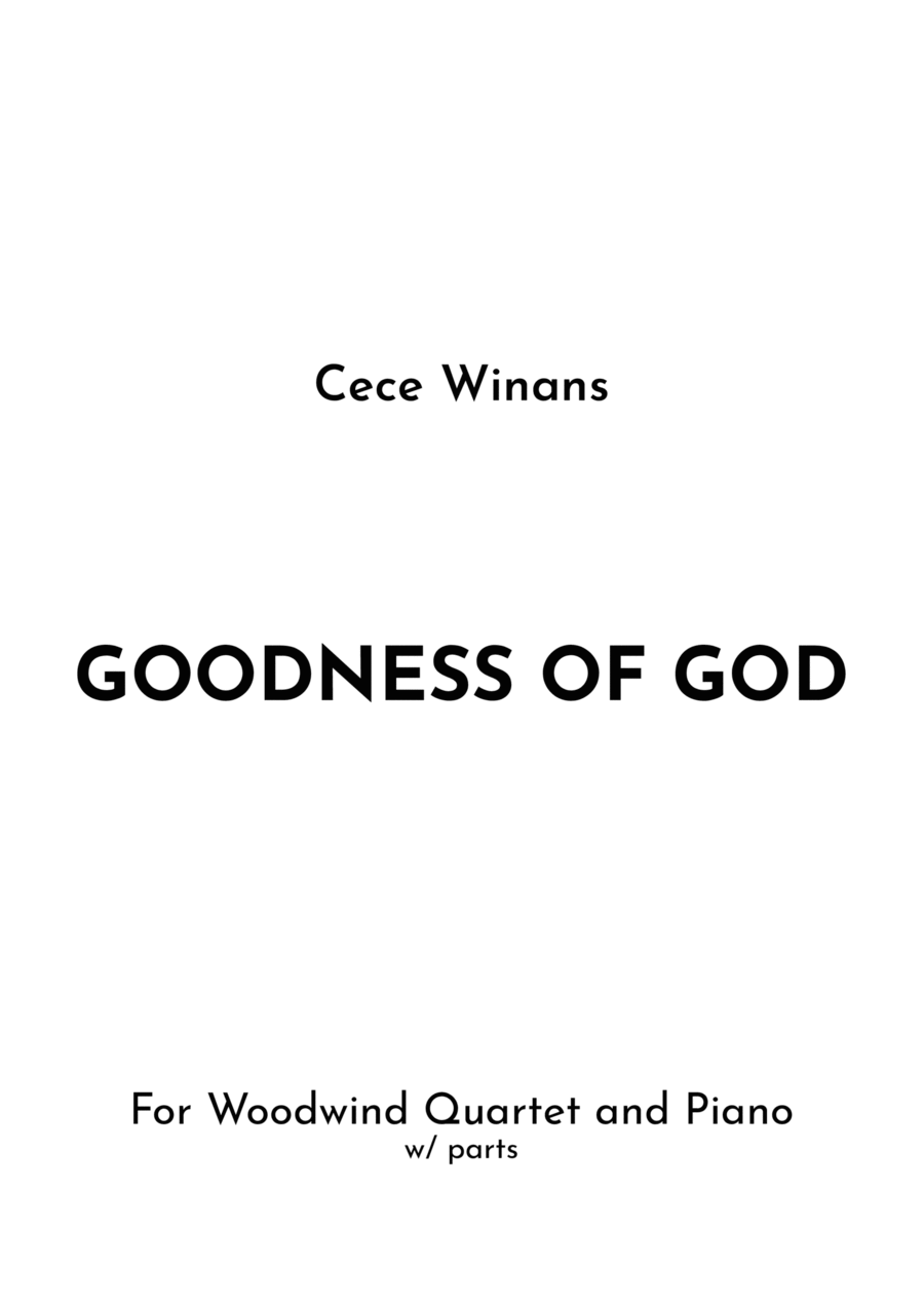 Goodness Of God Woodwind Quartet scores gallery preview page 1
