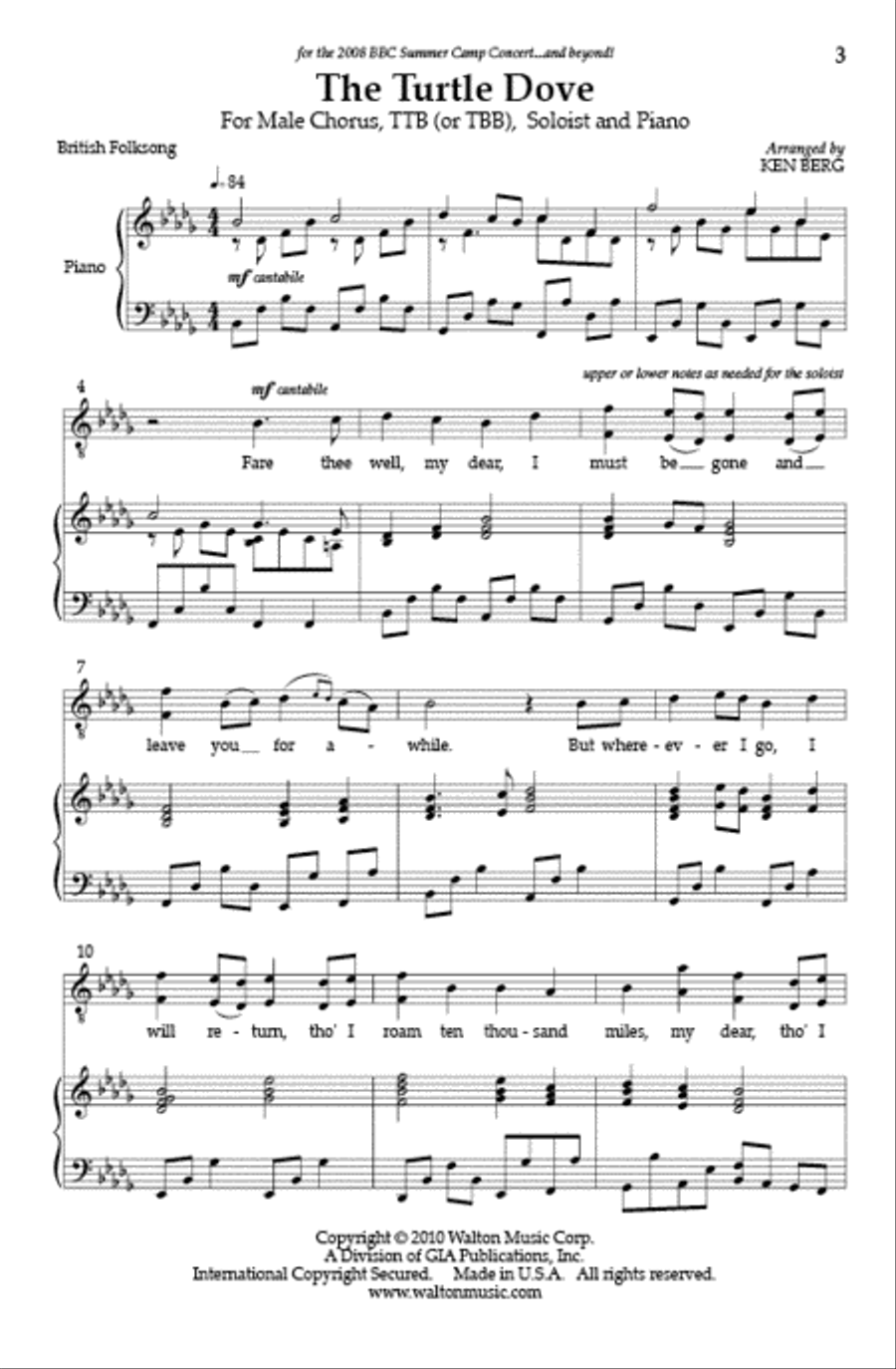 The Turtle Dove The Turtle Dove TTB scores gallery preview page 2