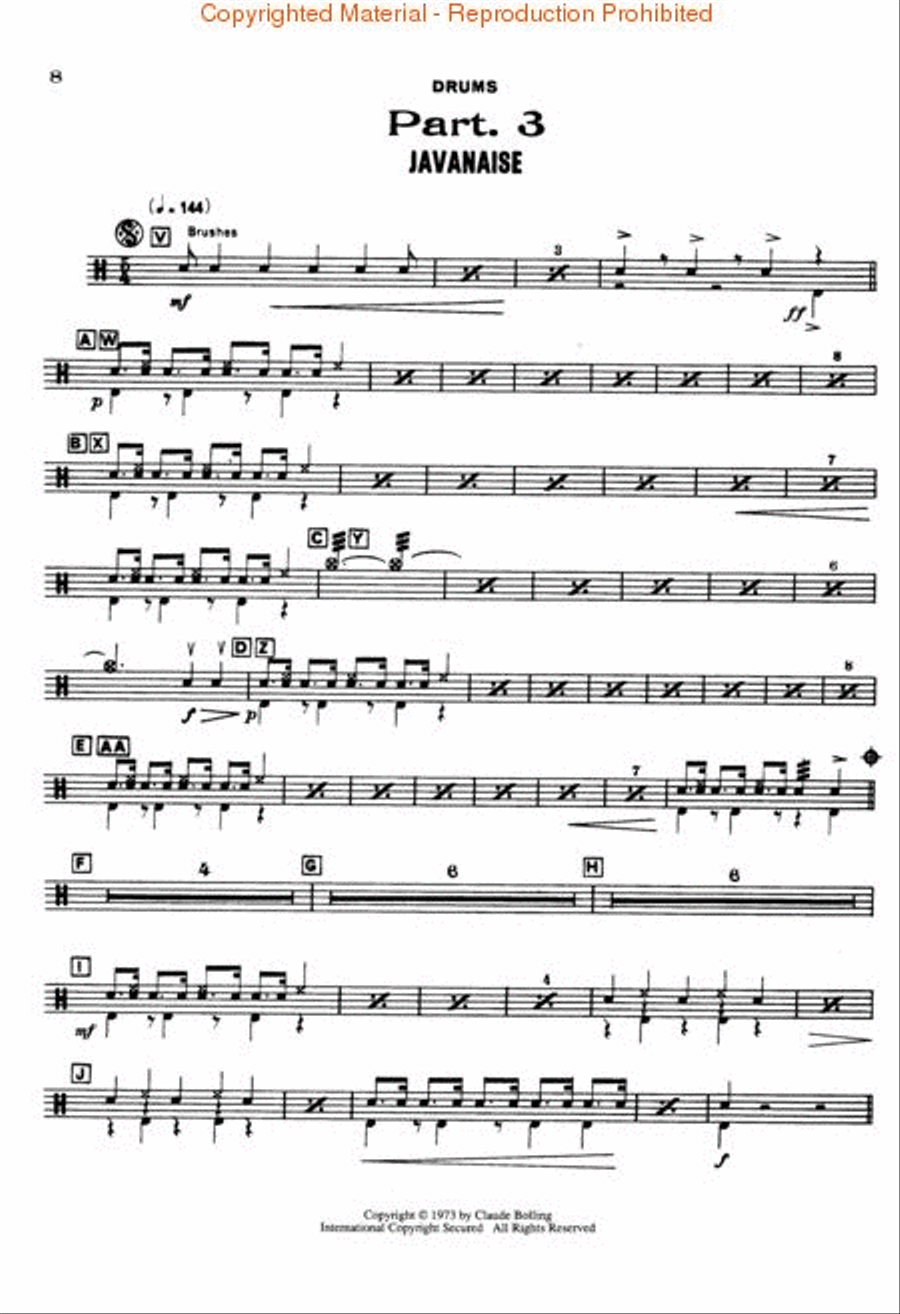 Suite for Flute and Jazz Piano Trio Flute scores gallery preview page 4