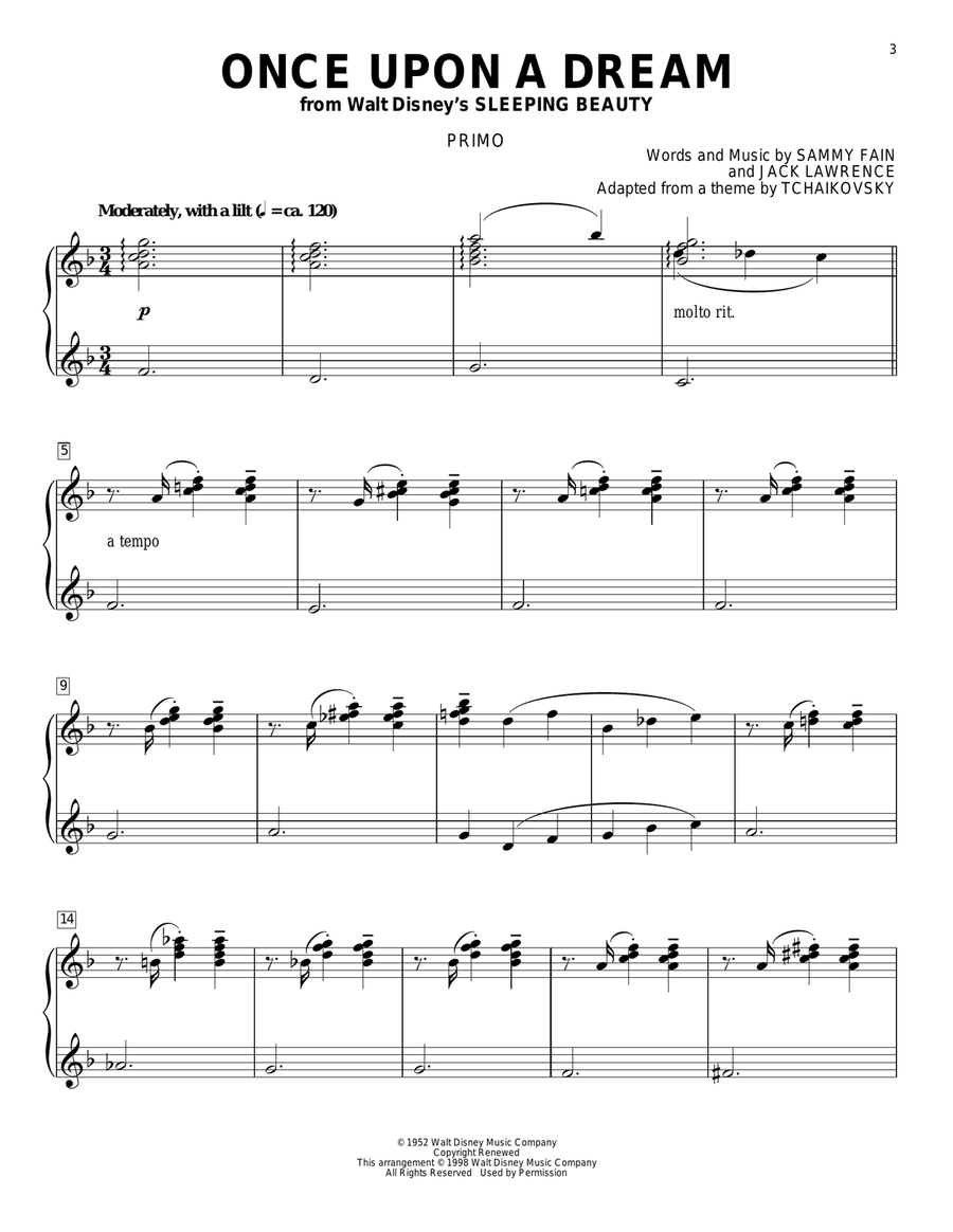 Once Upon A Dream Once Upon A Dream Piano Duet scores gallery preview page 2