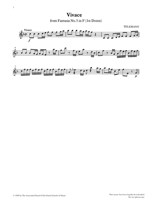 Vivace from Graded Music for Tuned Percussion, Book III