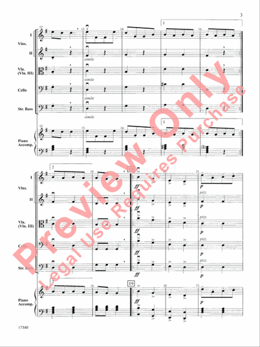 Can-Can String Orchestra scores gallery preview page 4