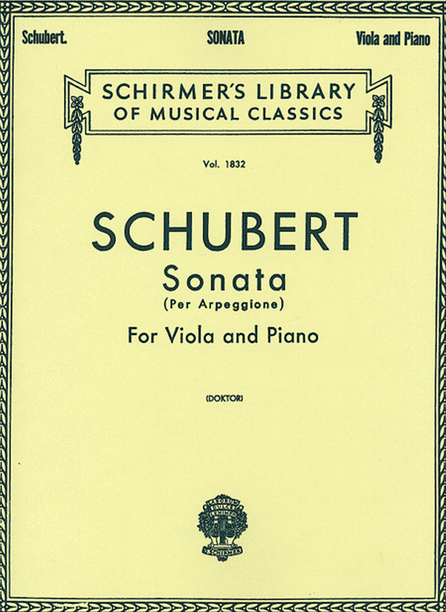 Sonata per Arpeggione Piano Accompaniment scores gallery preview page 1