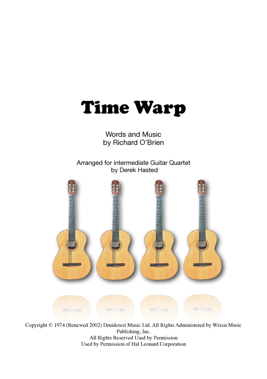 Time Warp Guitar Ensemble scores gallery preview page 1
