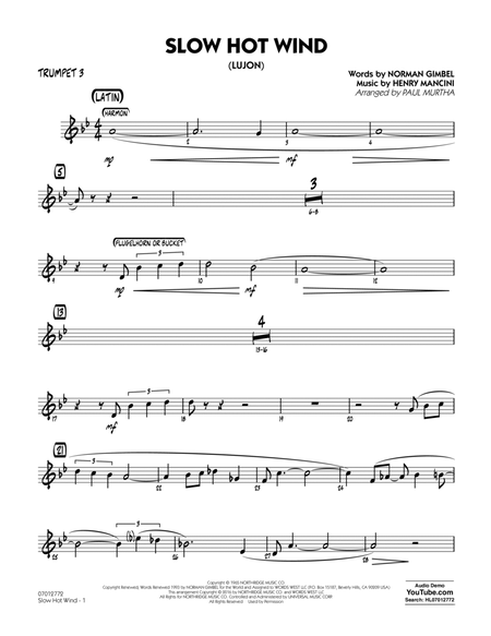 Slow Hot Wind (Lujon) - Trumpet 3