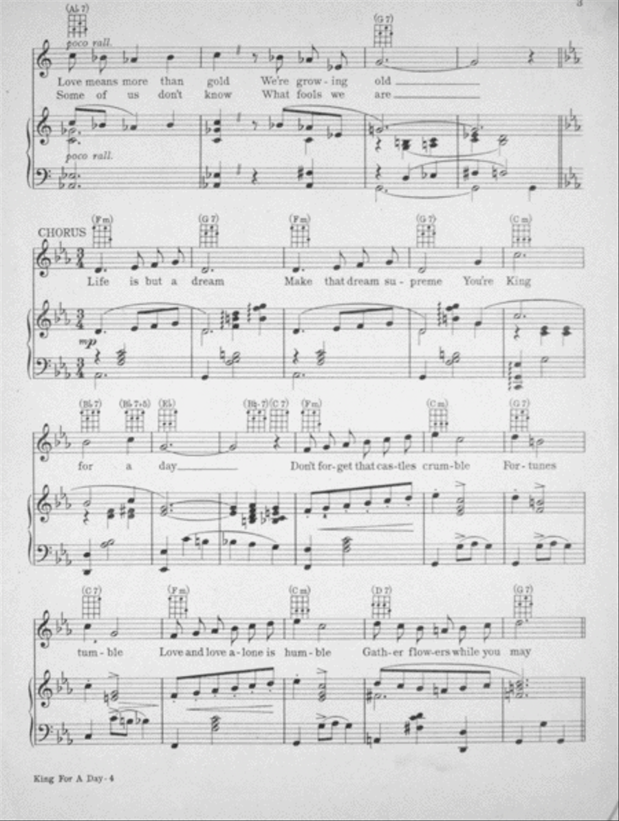 Kind For a Day. Song Voice scores gallery preview page 3