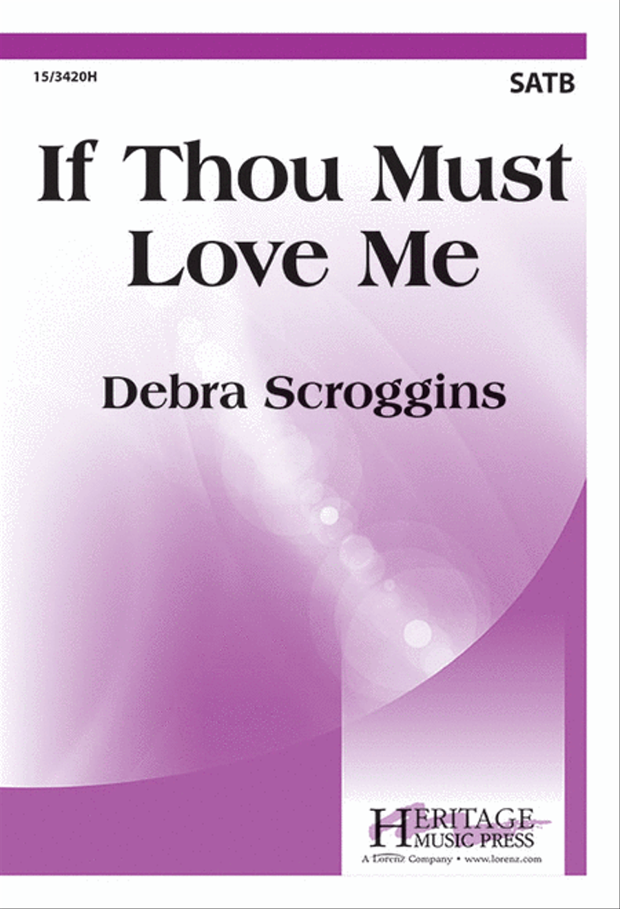 If Thou Must Love Me 4-Part scores gallery preview page 1