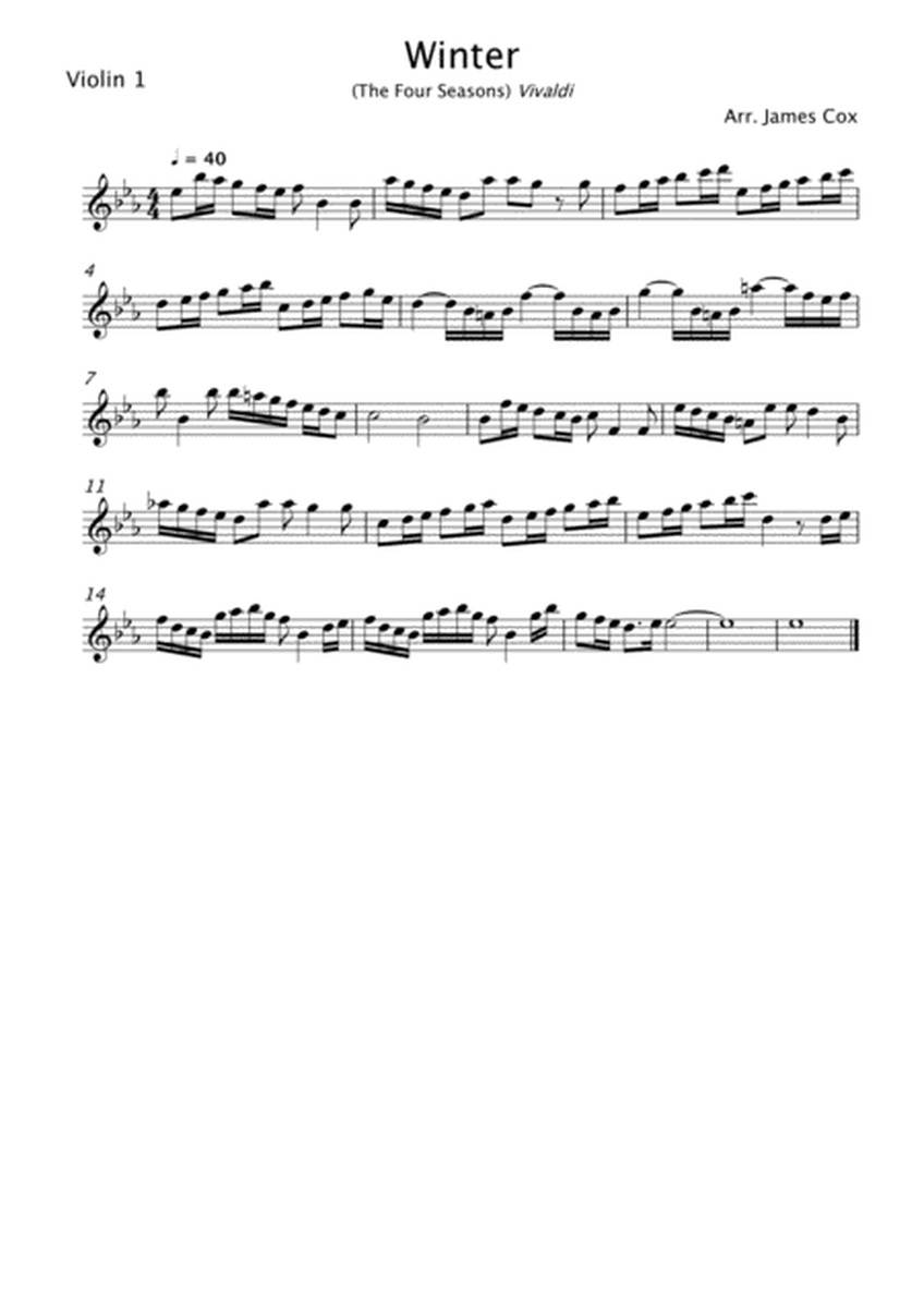 Winter (Four Seasons) - String Quartet image number null