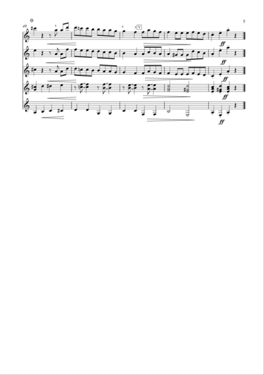 El Choclo Guitar Ensemble scores gallery preview page 5