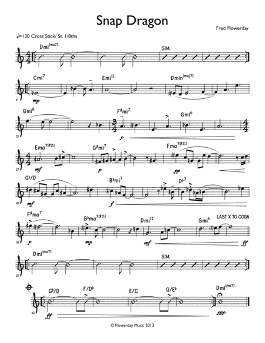 Snap Dragon Snap Dragon Small Ensemble scores gallery preview page 1
