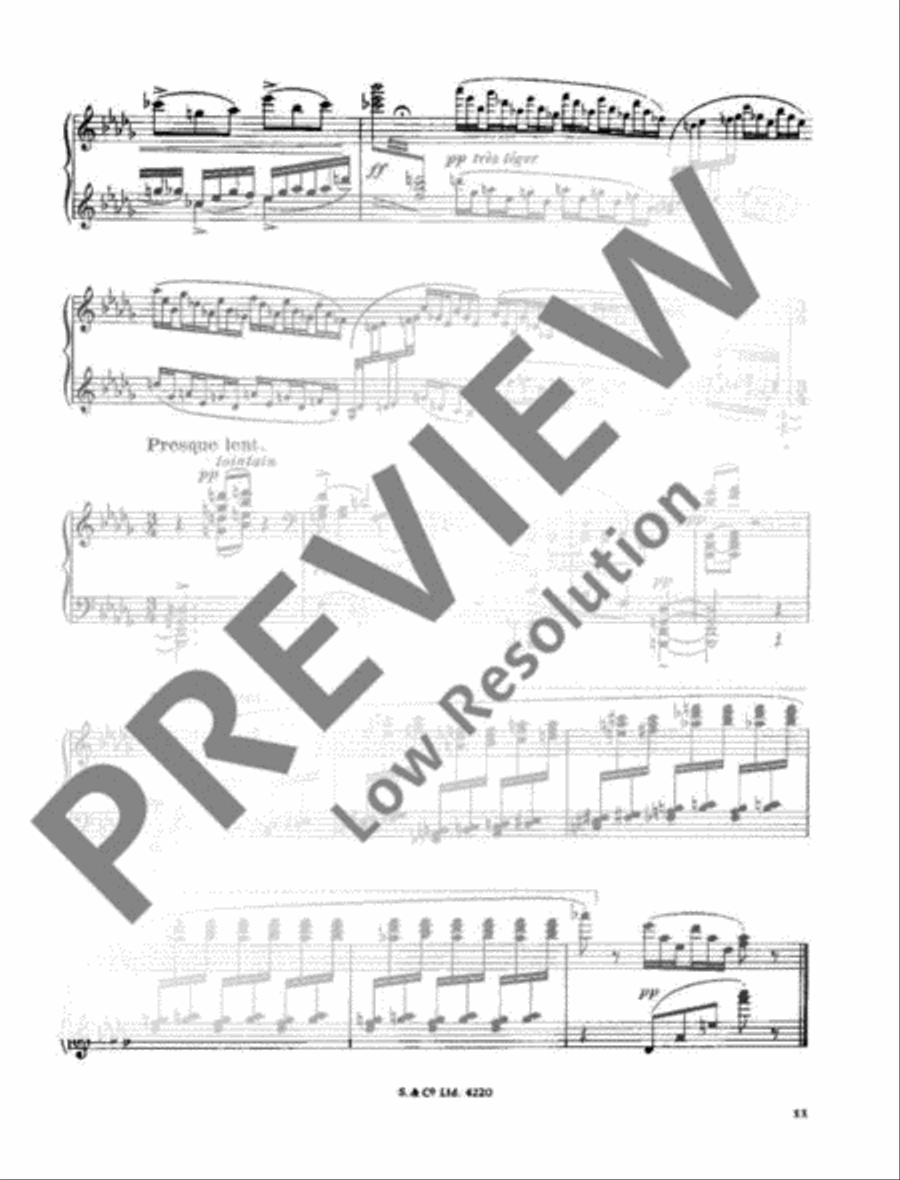 Miroirs Miroirs Piano Solo scores gallery preview page 12