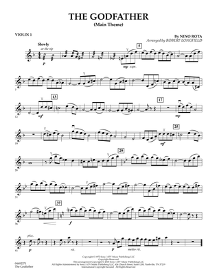 Book cover for The Godfather (arr. Robert Longfield) - Violin 1