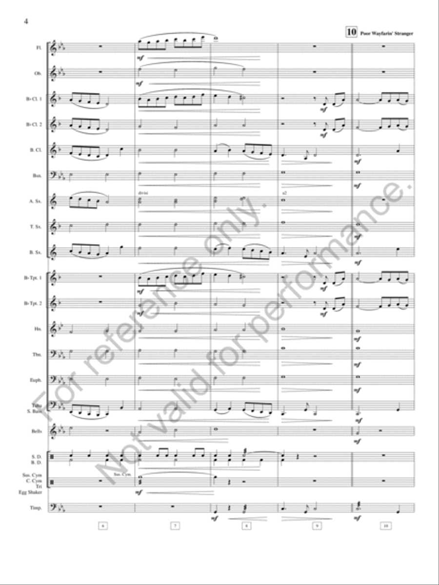 Pioneer Ballads Pioneer Ballads Concert Band scores gallery preview page 5