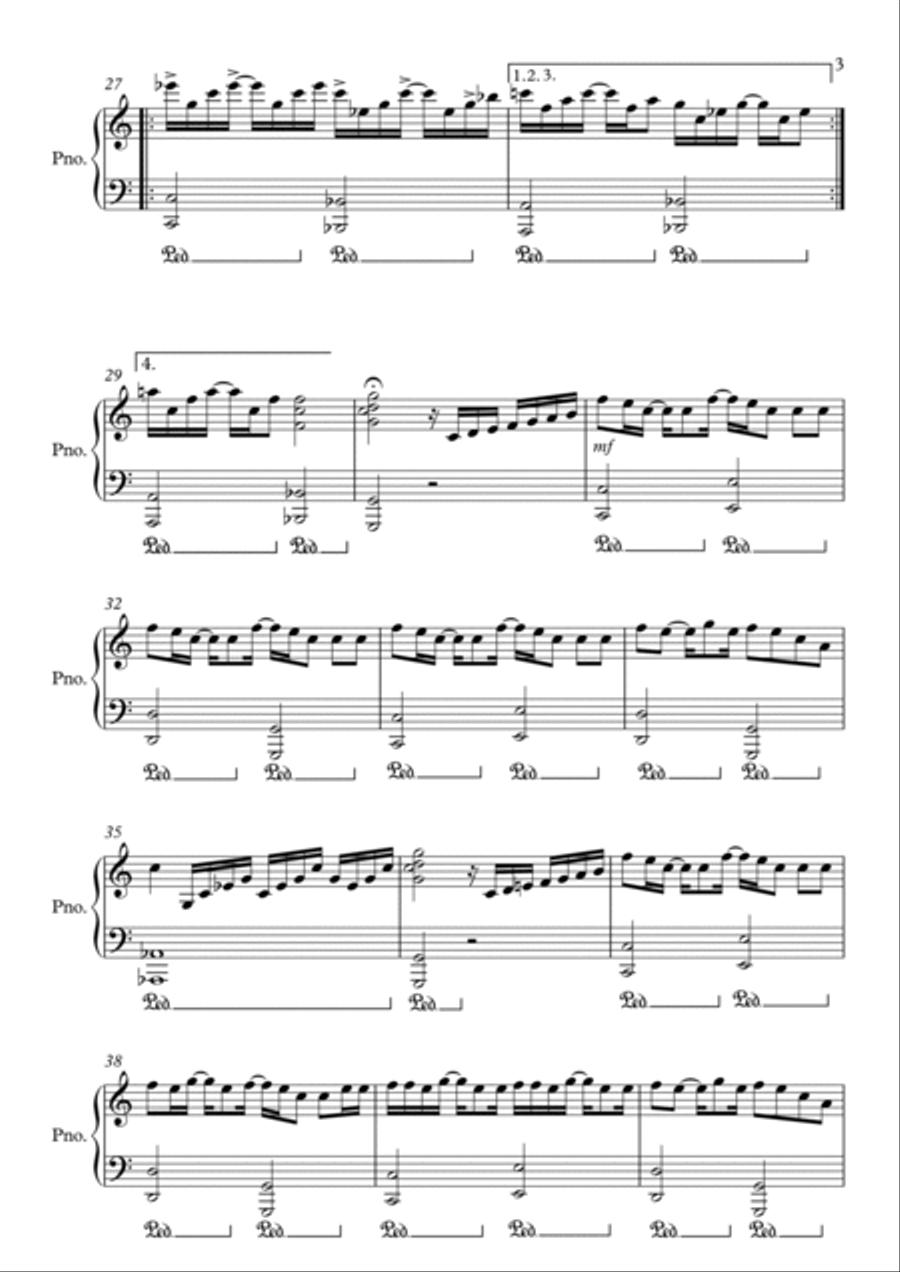 You Are My World Piano Solo scores gallery preview page 3