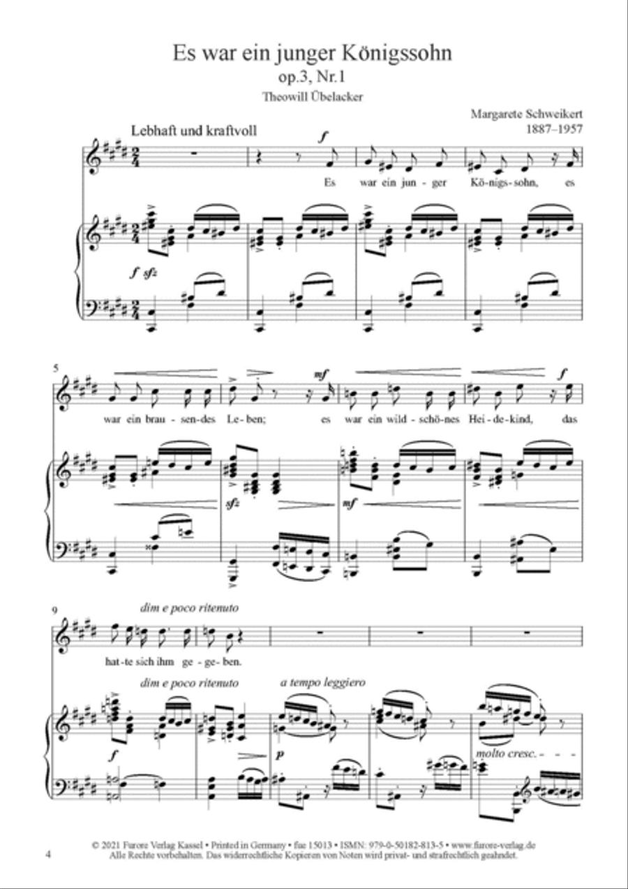 Sechs Lieder op.3 Voice scores gallery preview page 2