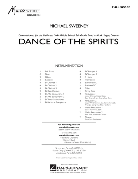Dance Of The Spirits - Full Score