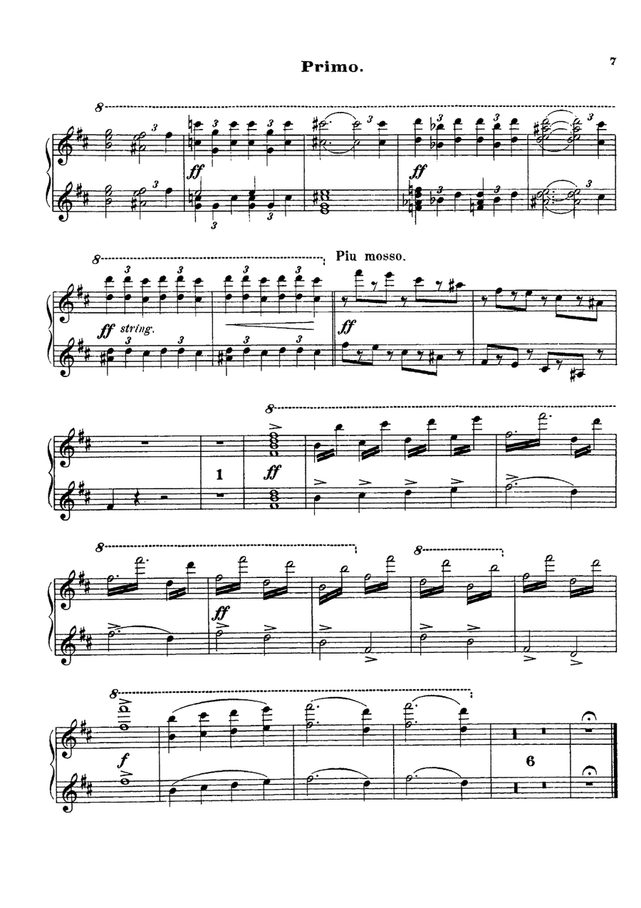 Tchaikowsky from Swan Lake Suite, for piano duet(1 piano, 4 hands), PT804 1 Piano, 4-Hands scores gallery preview page 6