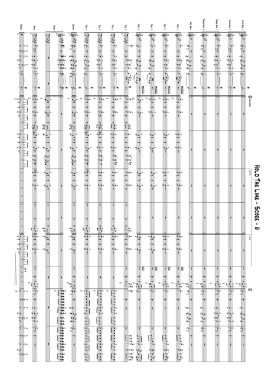 Hold The Line Jazz Ensemble scores gallery preview page 6