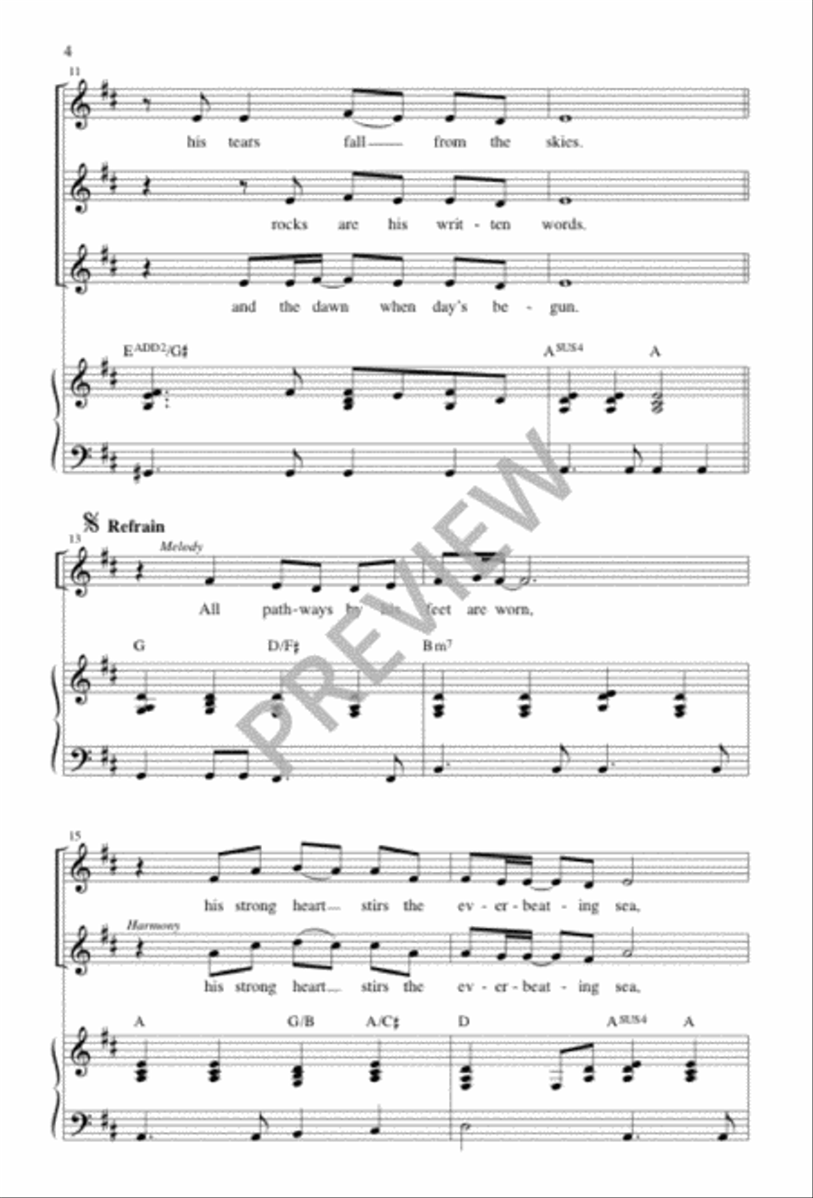 His Cross Is Every Tree 2-Part scores gallery preview page 4