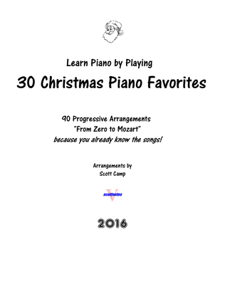 30 Christmas Piano Favorites, from Zero to Mozart