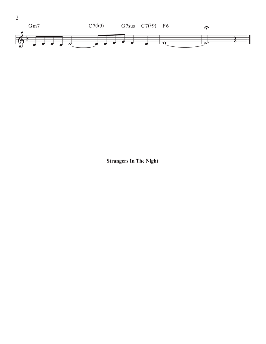 Strangers In The Night Piano, Vocal scores gallery preview page 2