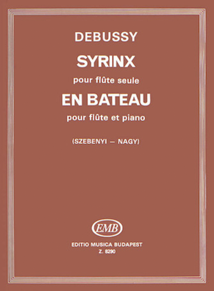 Book cover for En Bateau for Flute & Piano, Syrinx for Flute Solo