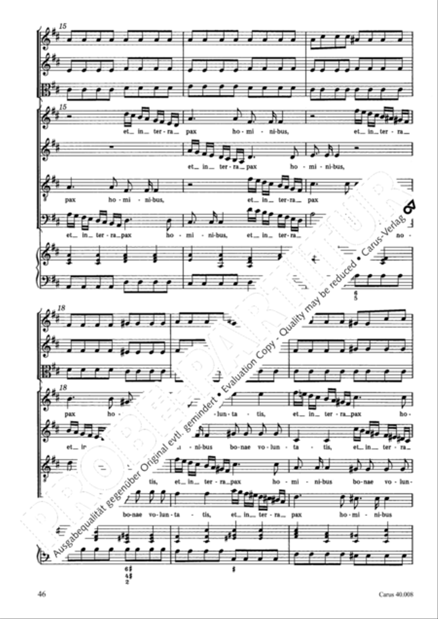 Introduzione e Gloria 4-Part scores gallery preview page 47