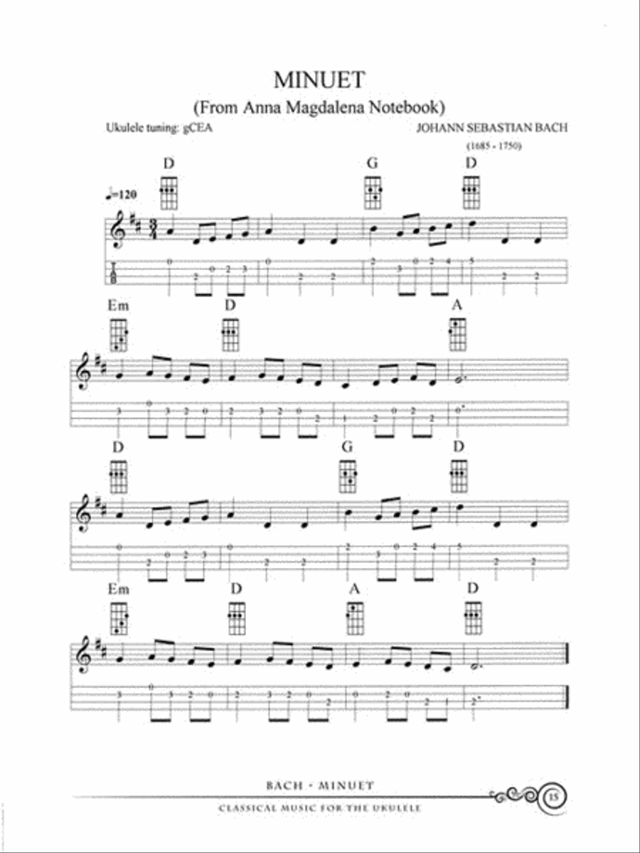 Classical Music for the Ukulele Ukulele scores gallery preview page 4