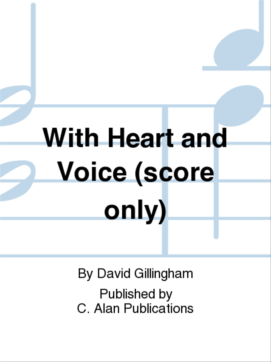 With Heart and Voice (score only) Concert Band scores gallery preview page 1