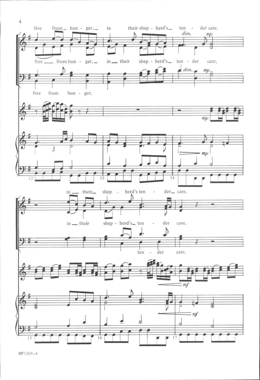 Sheep May Safely Graze 4-Part scores gallery preview page 4