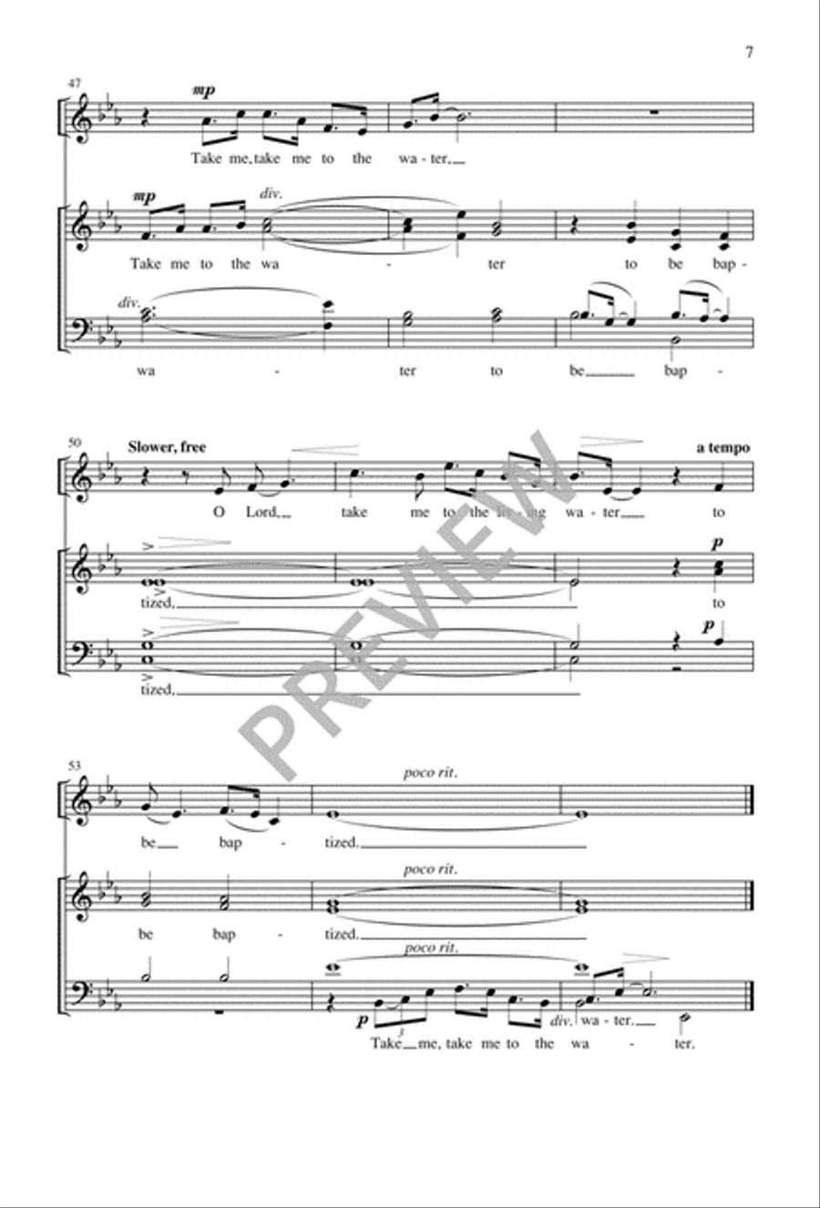 Take Me to the Water Choir scores gallery preview page 8