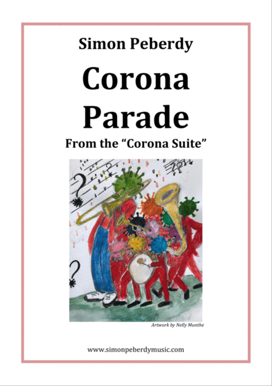 Corona Parade for Alto Sax and Piano from the Corona Suite by Simon Peberdy Alto Saxophone scores gallery preview page 5