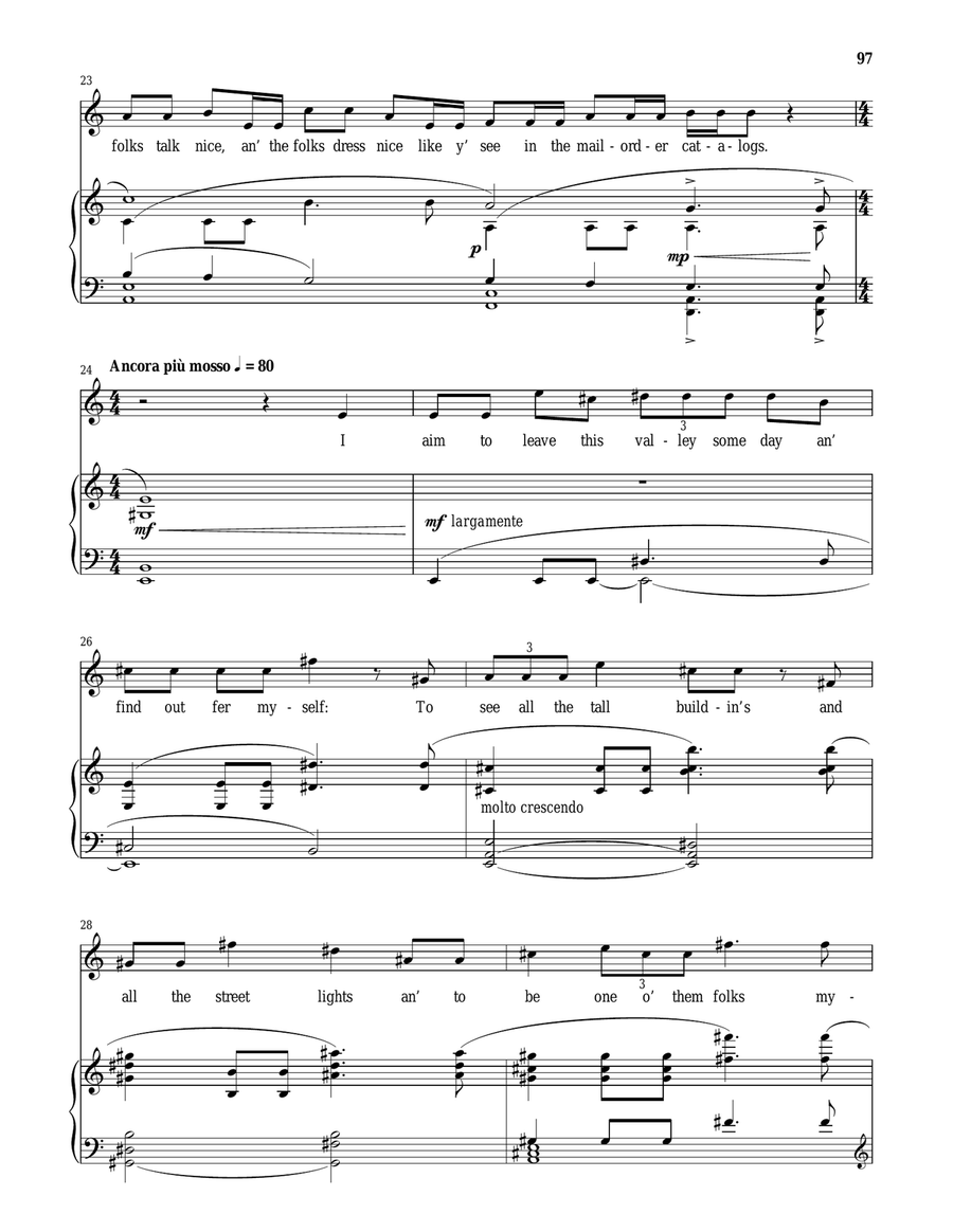 Ain't It A Pretty Night! Soprano Voice scores gallery preview page 4