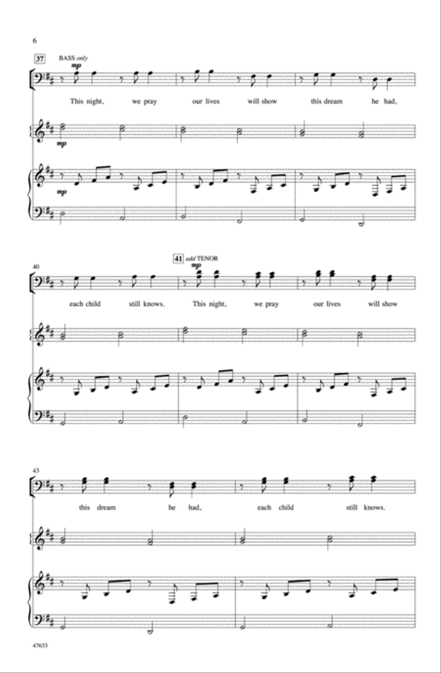 Christmas Canon Choir scores gallery preview page 4