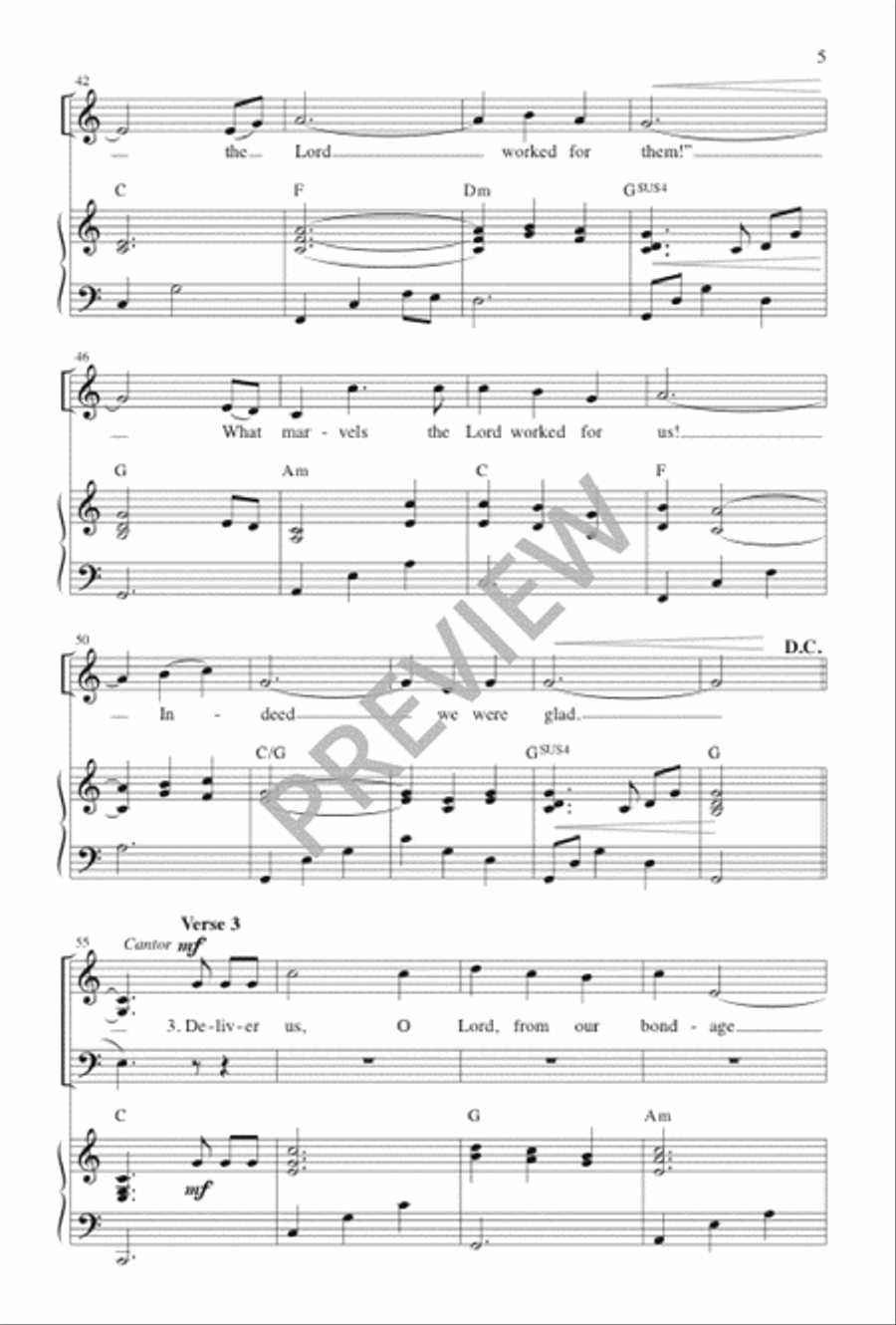 What Marvels the Lord Worked for Us 3-Part scores gallery preview page 6