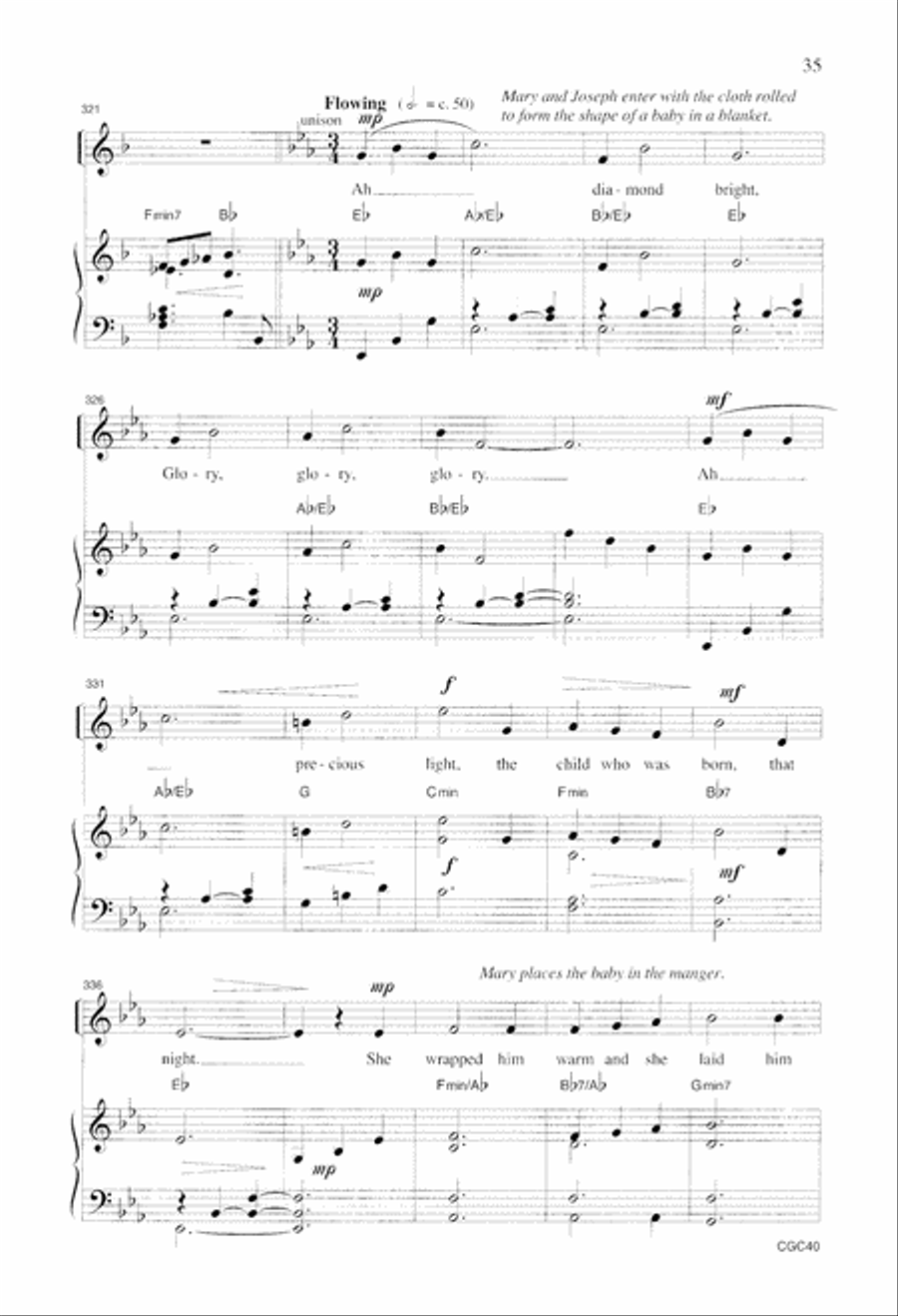 The Tale of the Three Trees Unison Choir scores gallery preview page 10