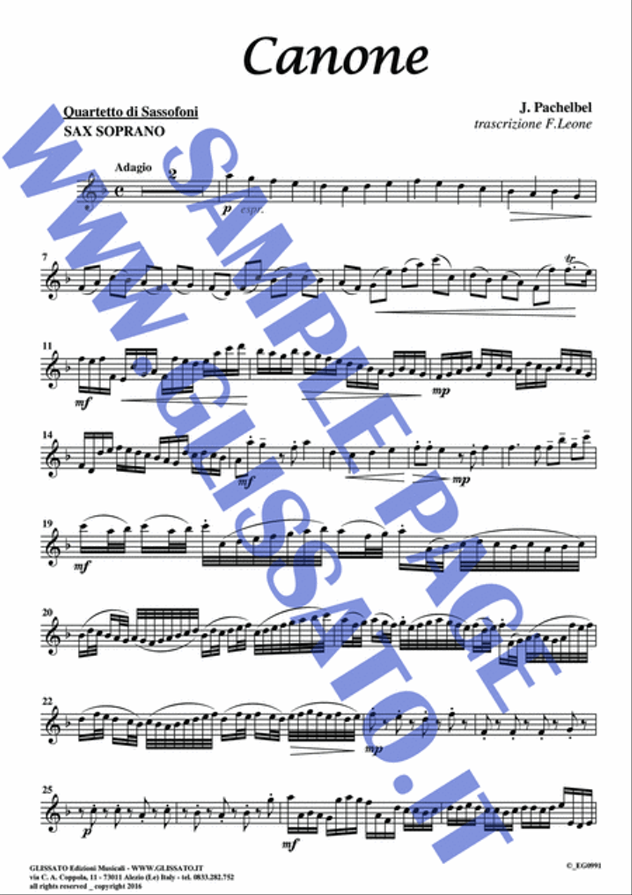 Saxophone Quartet 