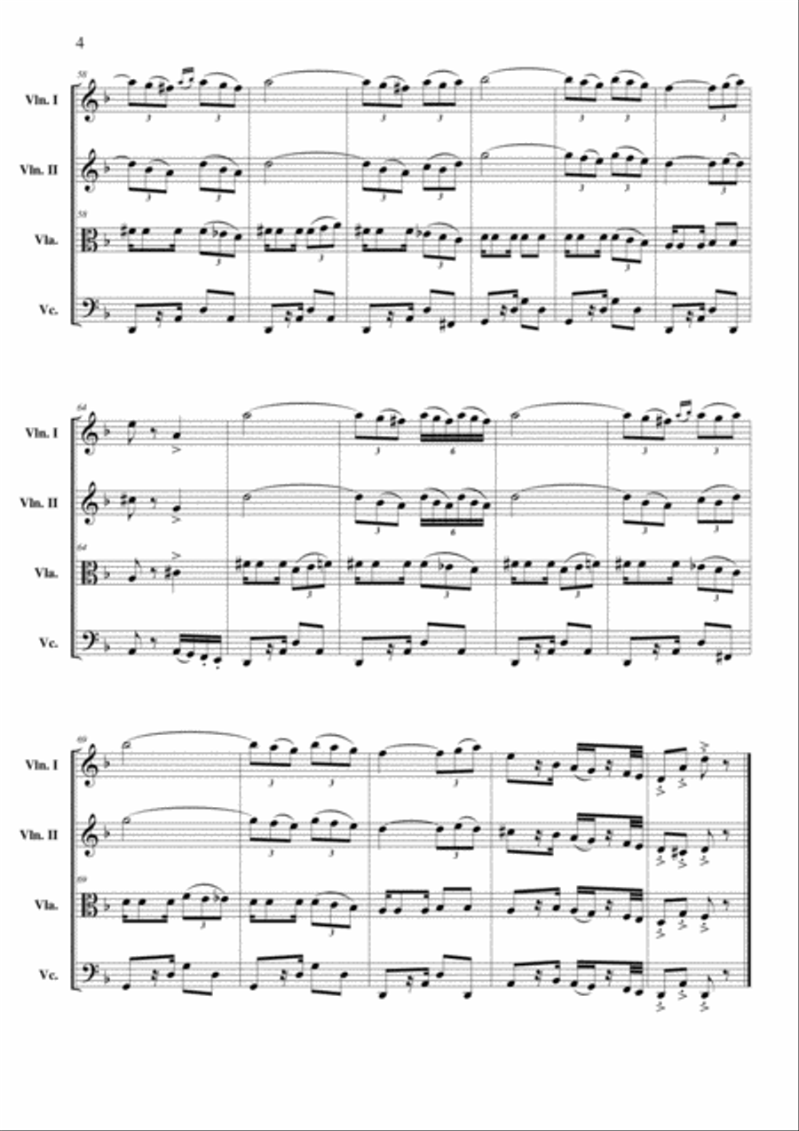 Habanera Habanera String Quartet scores gallery preview page 5