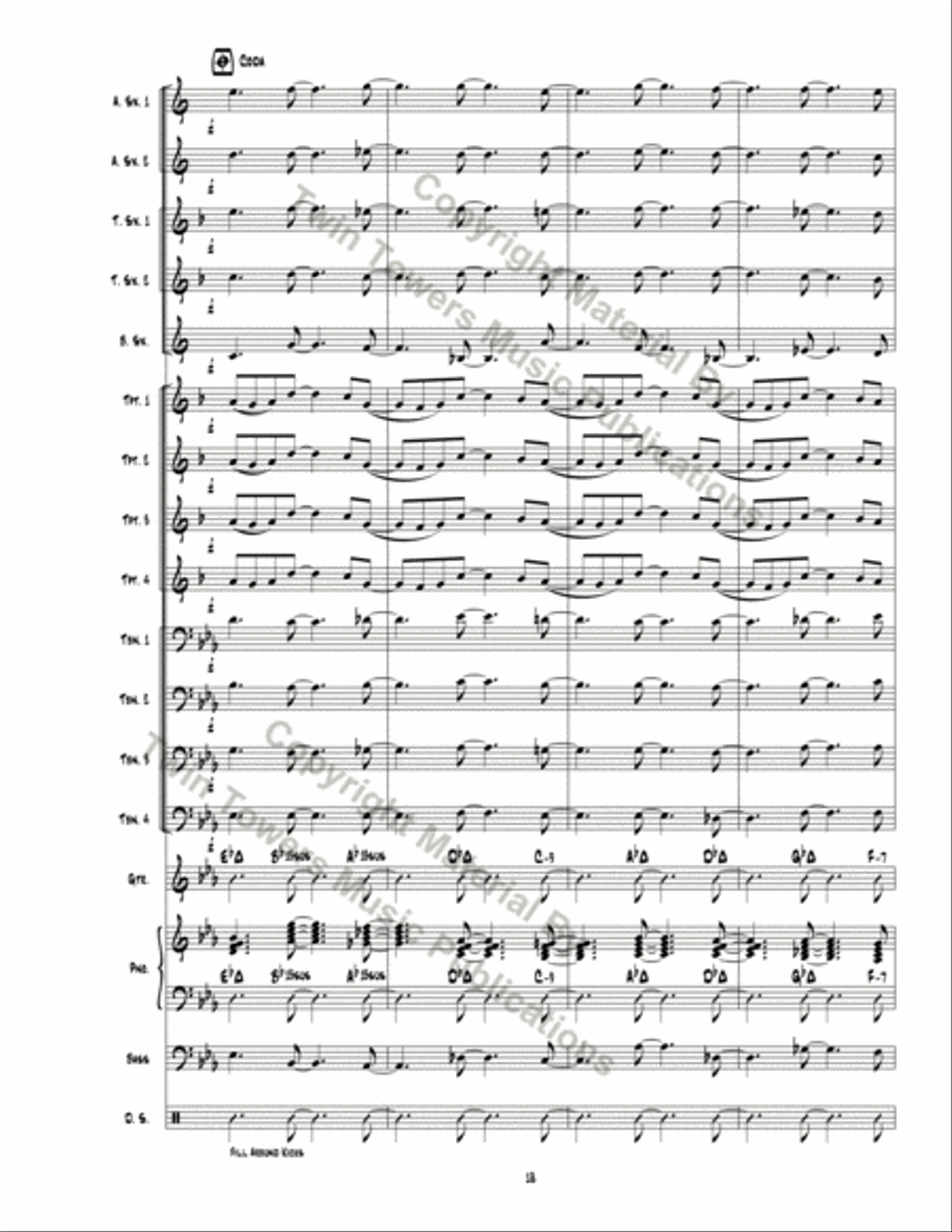 DJ Private Eye Jazz Ensemble scores gallery preview page 19