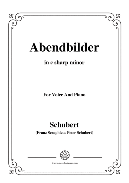 Schubert-Abendbilder(Nocturne),D.650,in c sharp minor,for Voice&Piano image number null