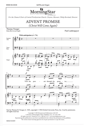 Advent Promise (Christ Will Come Again) (Downloadable)